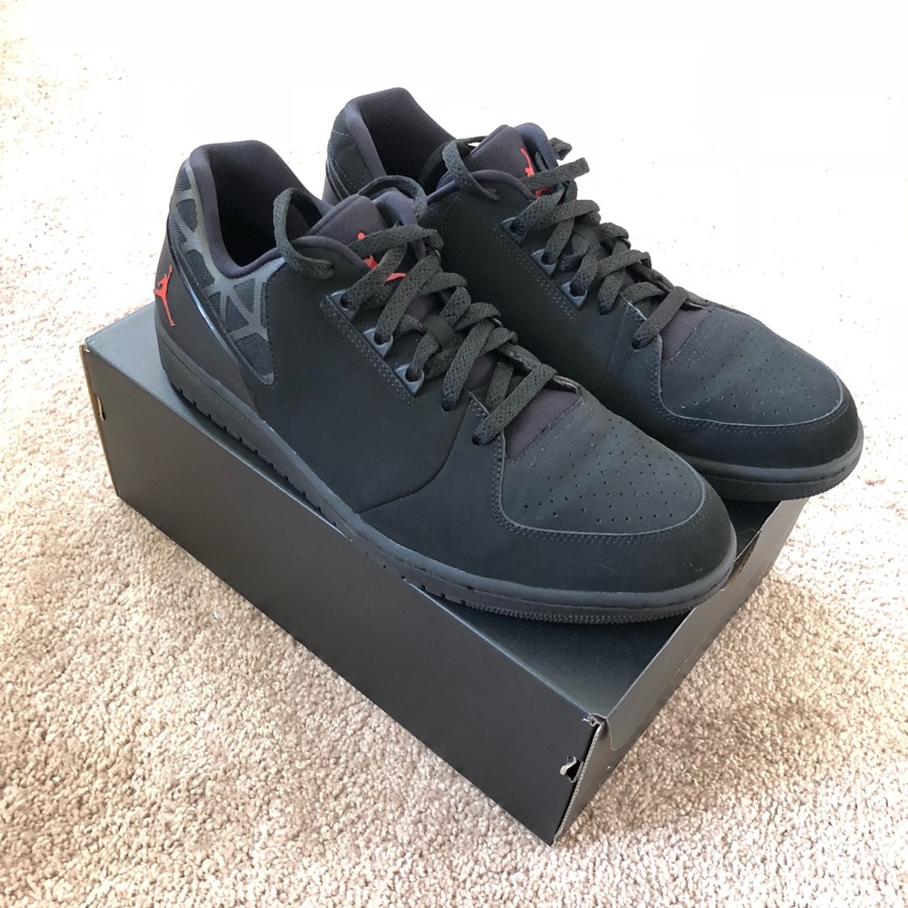 Jordan 1 Flight 3 Low Men's black leather n Nubuck